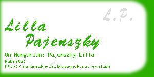 lilla pajenszky business card